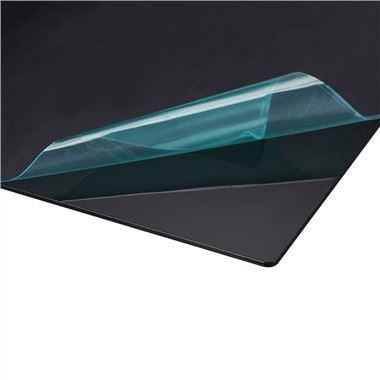 Hoja de acrílico negro fundido